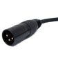 SYSTEM-S Audio Kabel 5 m XLR 3 polig Stecker zu Stecker Adapter in Schwarz