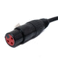 SYSTEM-S Audio Kabel 100 cm XLR 3 polig Buchse zu Buchse Adapter in Schwarz