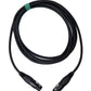 Cable de audio 3 m XLR adaptador hembra a hembra de 3 pines en color negro