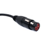 Cable de audio 3 m XLR adaptador hembra a hembra de 3 pines en color negro