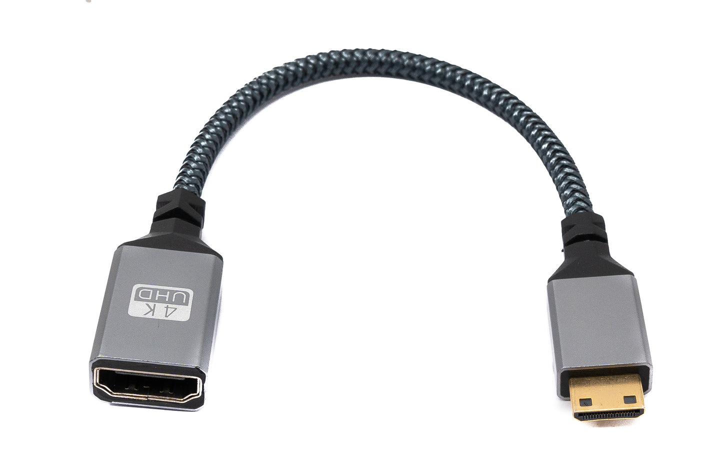 SYSTEM-S HDMI 1.4 Kabel 20 cm 4K UHD 60 Hz Mini Stecker zu Standard Buchse 85214399