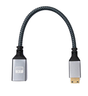 SYSTEM-S HDMI 1.4 Kabel 20 cm 4K UHD 60 Hz Mini Stecker zu Standard Buchse 85214399