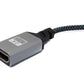 SYSTEM-S HDMI 1.4 Kabel 20 cm 4K UHD 60 Hz Mini Stecker zu Standard Buchse Winkel geflochten