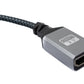 SYSTEM-S HDMI 1.4 Kabel 20 cm 4K UHD 60 Hz Micro Winkel UP zu Standard Buchse geflochten