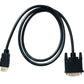 SYSTEM-S DVI D Kabel 100 cm 24 + 1 Stecker zu HDMI 1.4 Standard Stecker vergoldet 2K 30 Hz Full HD 144 Hz