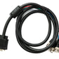 SYSTEM-S VGA Kabel 180 cm HD15 Stecker zu 5 BNC RGBHV Stecker Coaxial in Schwarz