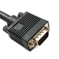 SYSTEM-S VGA cable 180 cm HD15 plug to 5 BNC RGBHV plug coaxial adapter in black