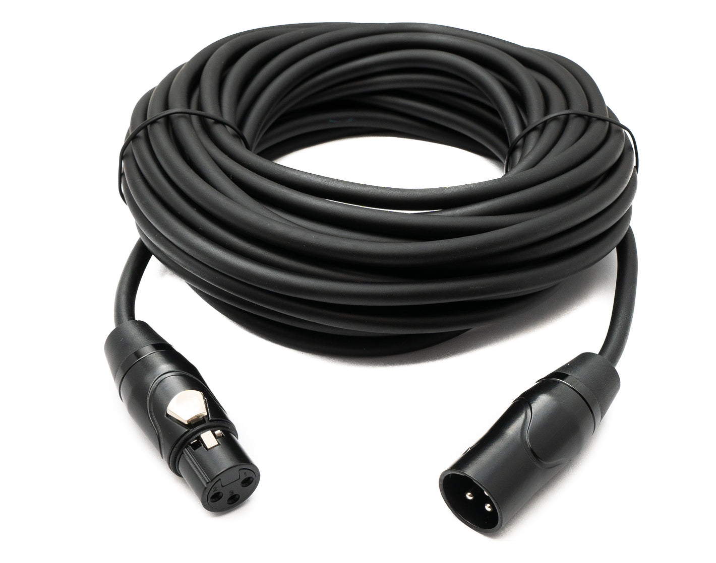 Câble audio SYSTEM-S 10 m Adaptateur XLR 3 broches mâle vers femelle en noir