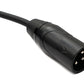 SYSTEM-S Audio Kabel 10 m XLR 3 Pin Stecker zu Buchse Adapter in Schwarz