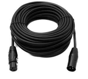 SYSTEM-S Audio Cable 15 m XLR 3 Pin Male to Female Adapter in Black