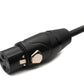 SYSTEM-S Audio Kabel 15 m XLR 3 Pin Stecker zu Buchse Adapter in Schwarz