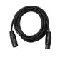 SYSTEM-S Audio Kabel 3 m XLR 3 Pin Stecker zu Buchse Adapter in Schwarz