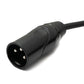 SYSTEM-S Audio Kabel 3 m XLR 3 Pin Stecker zu Buchse in Schwarz