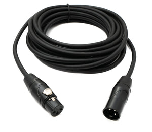 SYSTEM-S Audio Cable 5 m XLR 3 Pin Male to Female Adapter in Black