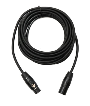 SYSTEM-S Audio Kabel 5 m XLR 3 Pin Stecker zu Buchse Adapter in Schwarz