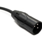 SYSTEM-S Audio Kabel 5 m XLR 3 Pin Stecker zu Buchse Adapter in Schwarz