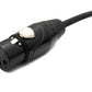 SYSTEM-S Audio Kabel 5 m XLR 3 Pin Stecker zu Buchse Adapter in Schwarz