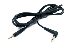 SYSTEM-S Audio Klinke Kabel 150 cm 3,5 mm TRS Stecker zu Stecker Winkel AUX Adapter Schwarz