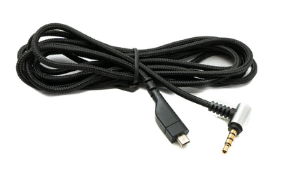 SYSTEM-S replacement cable 2 m AUX jack 3.5mm plug for SteelSeries Arctis 7 5 3 Pro headsets angle