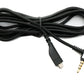 SYSTEM-S replacement cable 2 m AUX jack 3.5mm plug for SteelSeries Arctis 7 5 3 Pro headsets angle