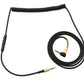 SYSTEM-S replacement cable 2 m AUX jack 3.5mm plug to plug angle for Marshall Major 4 3 2 headphones spiral