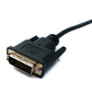 SYSTEM-S DVI D Kabel 2 m 24+1 25 Pin Stecker zu VGA 15 Pin Stecker Panel Mount Schraube Adapter