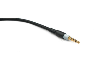 SYSTEM-S Audio replacement cable 150 cm AUX 3.5 mm jack braided black for Hyperx Cloud Mix Alpha