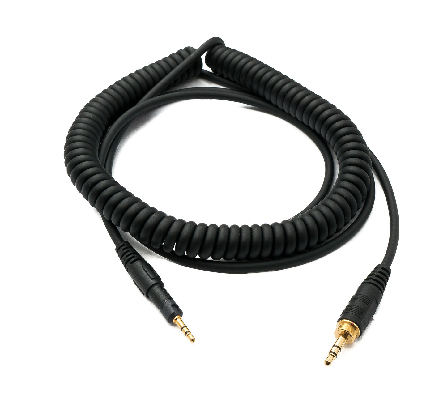 SYSTEM-S Audio Ersatz Kabel 2 m AUX Klinke Spirale für Audio Technica ATH M70x M60X M50x M40x