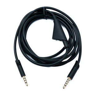 SYSTEM-S Audio replacement cable 2m AUX 3.5mm jack with volume control for Logitech G Astro A50 A40 A30 A20 A10 G233