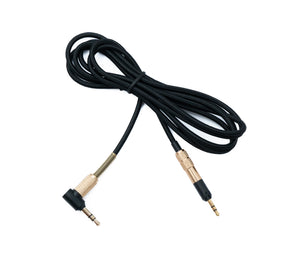 SYSTEM-S Audio Ersatz Kabel 150 cm AUX Klinke geflochten Knickschutz für Sennheiser Kopfhörer HD598 HD5XX