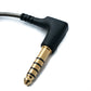 SYSTEM-S Audio Ersatz Kabel 120 cm AUX 4.4 mm Klinke für Sennheiser Kopfhörer AKG N5005 HD6XX IE 900