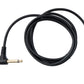 SYSTEM-S Audio Kabel 150 cm Mono TS 6.35 mm Klinke Stecker zu Stecker Winkel 1/4"