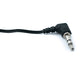 SYSTEM-S Audio Kabel 100 cm AUX 3,5 mm Stecker zu Auto Radio Kassette Winkel Adapter in Schwarz