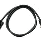 SYSTEM-S D Sub15 Kabel 100 cm HD VGA 15 Pin Stecker zu Stecker DB15 Winkel Down Angled