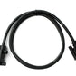 SYSTEM-S D Sub15 Kabel 100 cm HD VGA 15 Pin Stecker zu Stecker DB15 Winkel Left Angled