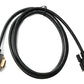 SYSTEM-S D Sub15 cable 150 cm HD VGA 15 pin male to male DB15 angled left angled