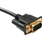 SYSTEM-S D Sub15 Kabel 150 cm HD VGA 15 Pin Stecker zu Stecker DB15 Winkel Right Angled