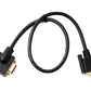 SYSTEM-S D Sub15 Kabel 50 cm HD VGA 15 Pin Stecker zu Stecker DB15 Winkel Right Angled
