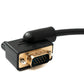 SYSTEM-S D Sub15 Kabel 50 cm HD VGA 15 Pin Stecker zu Stecker DB15 Winkel Right Angled