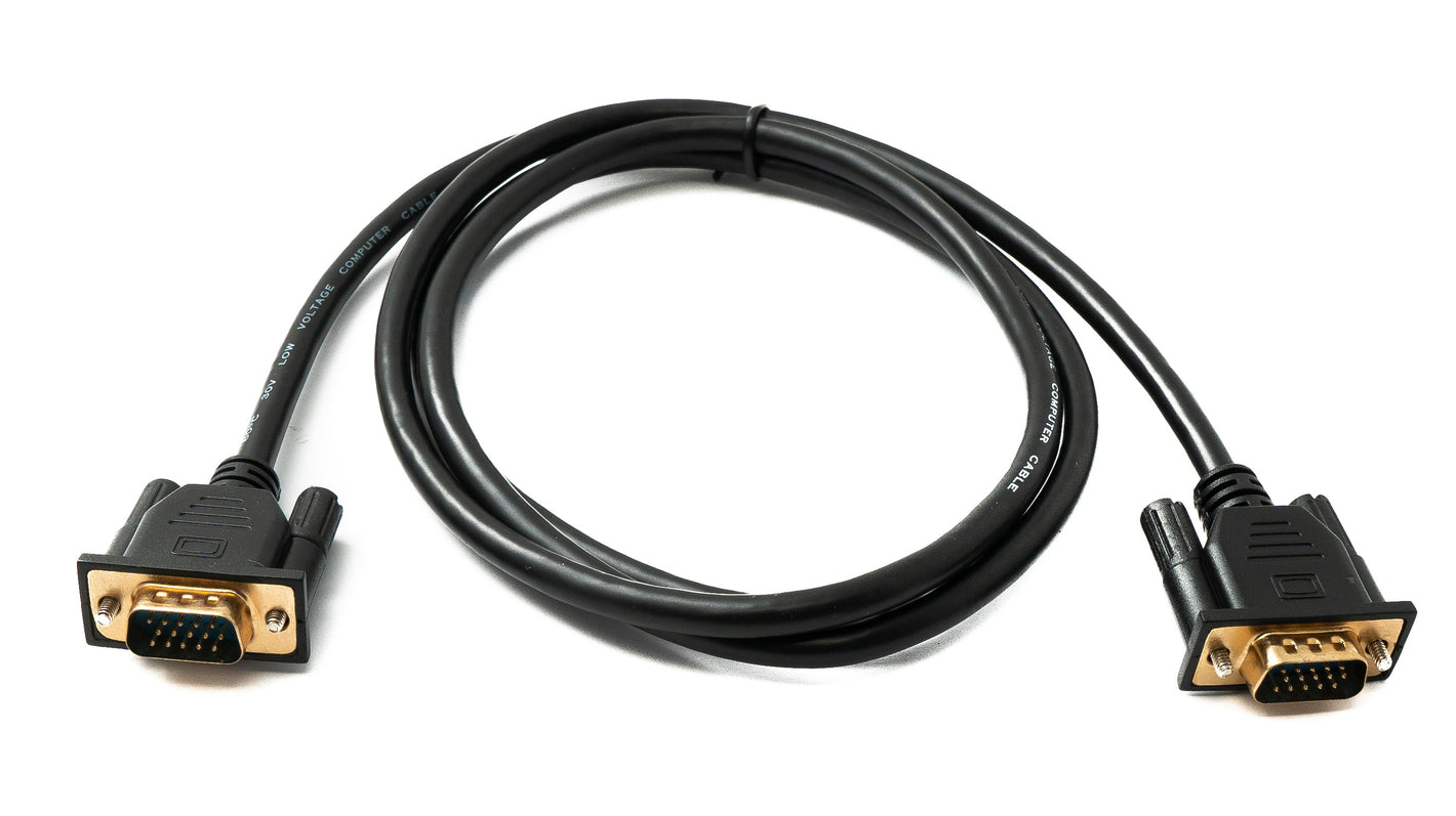 SYSTEM-S D Sub15 Kabel 150 cm HD VGA 15 Pin Stecker zu Stecker DB15