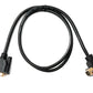 SYSTEM-S D Sub15 cable 100 cm HD VGA 15 pin male to male DB15 angled up angled