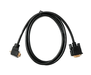 SYSTEM-S D Sub15 Kabel 150 cm HD VGA 15 Pin Stecker zu Stecker DB15 Winkel Up Angled