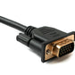 SYSTEM-S D Sub15 Kabel 150 cm HD VGA 15 Pin Stecker zu Stecker DB15 Winkel Up Angled