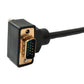 SYSTEM-S D Sub15 Kabel 150 cm HD VGA 15 Pin Stecker zu Stecker DB15 Winkel Up Angled