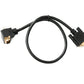 SYSTEM-S D Sub15 Kabel 50 cm HD VGA 15 Pin Stecker zu Stecker DB15 Winkel Up Angled