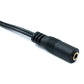 SYSTEM-S Audio Kabel 60 cm Stereo TRS 6.35 mm Klinke Stecker zu 3,5 mm Buchse Spirale