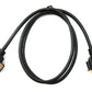 SYSTEM-S D Sub15 cable 100 cm HD VGA 15 pin male to female DB15 angled down angled