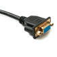 SYSTEM-S D Sub15 cable 100 cm HD VGA 15 pin male to female DB15 angled down angled