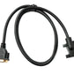 SYSTEM-S D Sub15 cable 100 cm HD VGA 15 pin male to female DB15 angled left angled