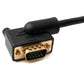 SYSTEM-S D Sub15 cable 100 cm HD VGA 15 pin male to female DB15 angled left angled